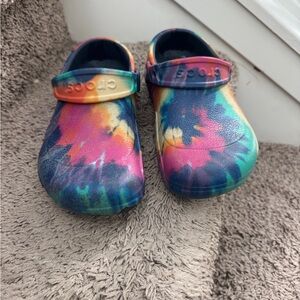 WORK CROCS Women’s size 6 Colorful Tie-Dye